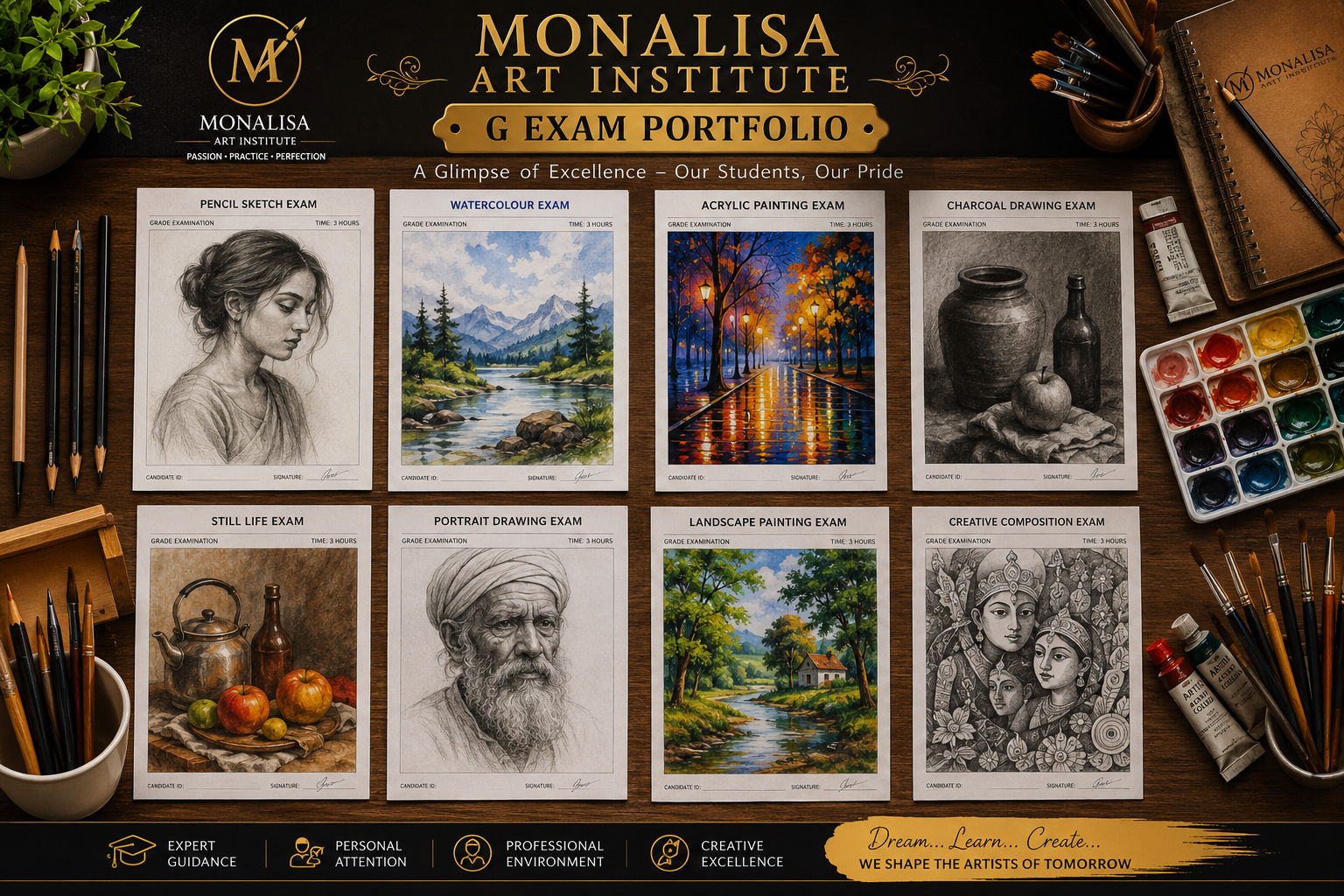 Portfolio & Exam Prep at Monalisa Art Institute